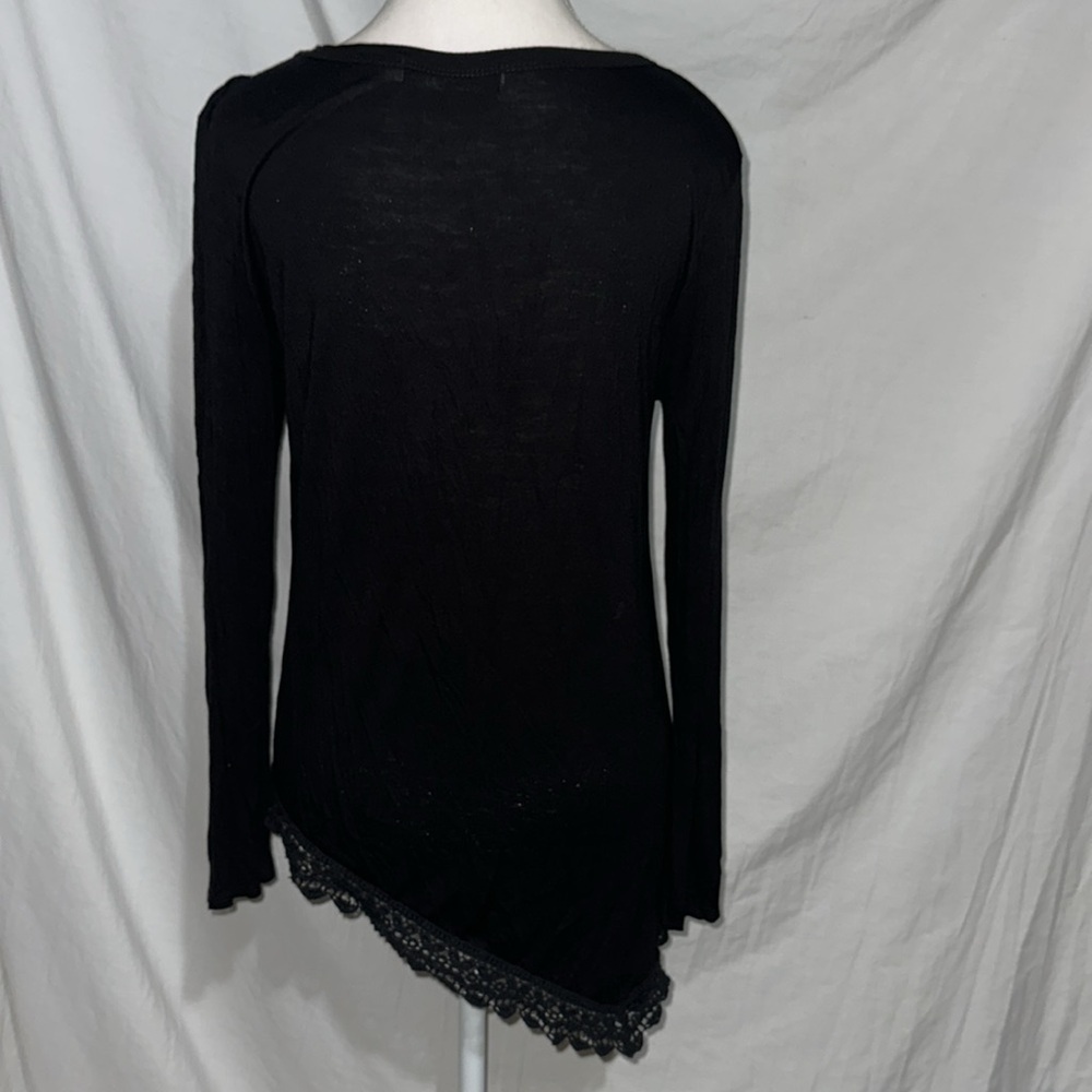 small / medium black & white movie quote long sleeve top girly / feminine - Picture 2 of 4